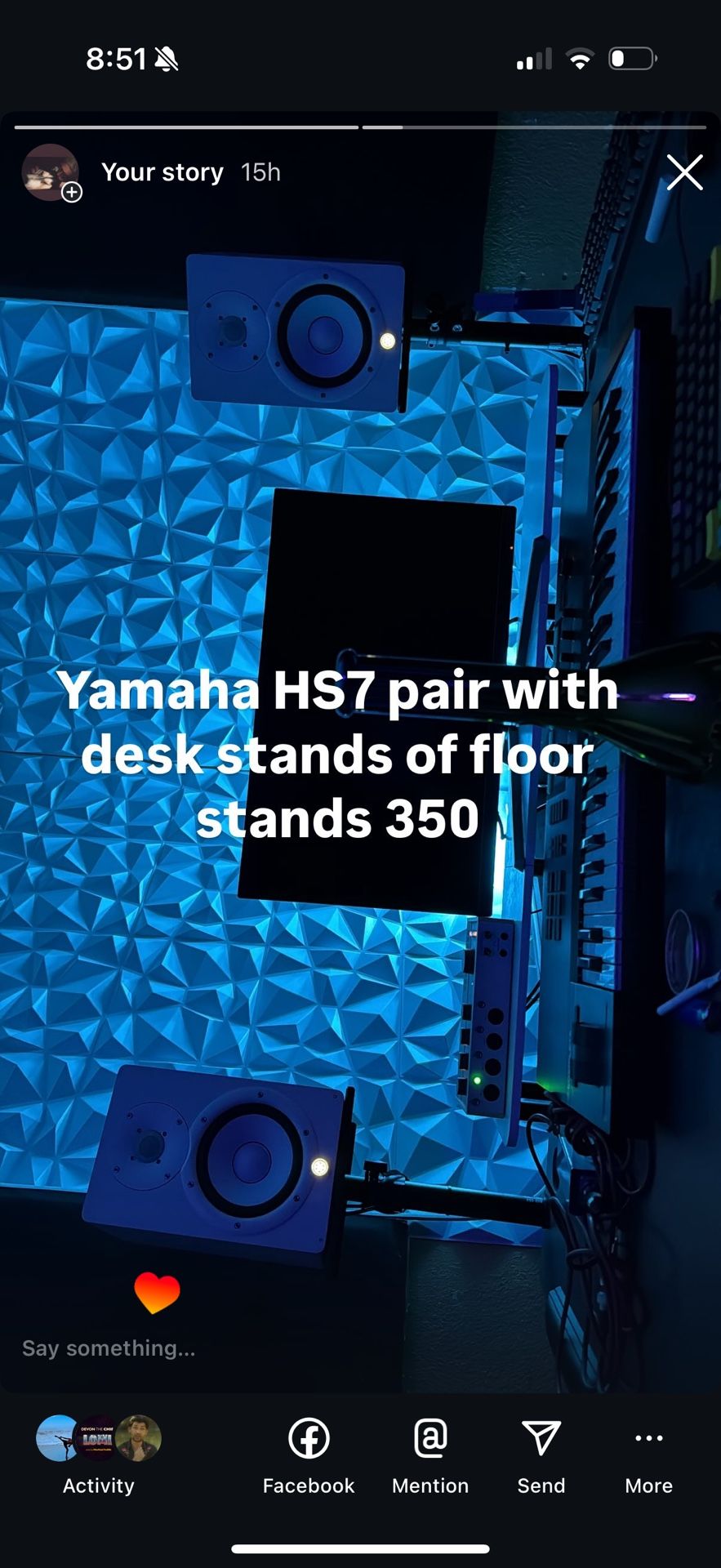 Pair Of Yamaha HS7 White