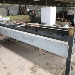 Ductboard Cutting machine Cuts 1 In And 1 1/2 Inch 10 Ft Long On Wheels Works Great Glass Master Brand $1000