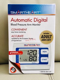 SmartHeart 01-539 SmartHeart Automatic Digital Blood Pressure Arm Monitor Medium