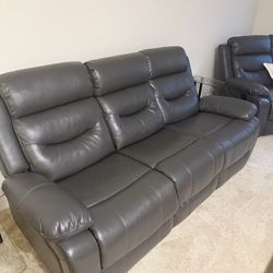2 Black Sofas