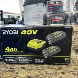 Ryobi 40v Lithium Stater Kit 