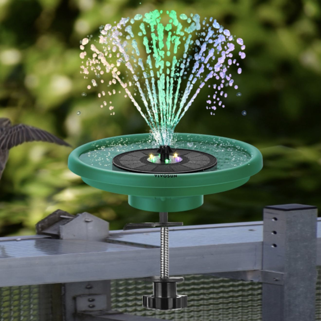 Solar Bird Bath With Fountain