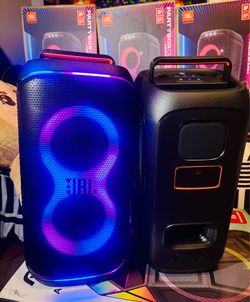 JBL ~ Partybox 120 Portable Bluetooth Party Speaker Powerful Bass, JBL Pro Sound, LED Lights (NO MIC)
