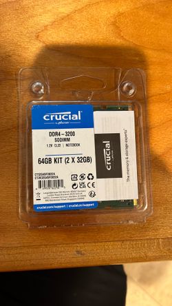 Crucial 64GB kit DDR4 3200 SO-DIMM CL22