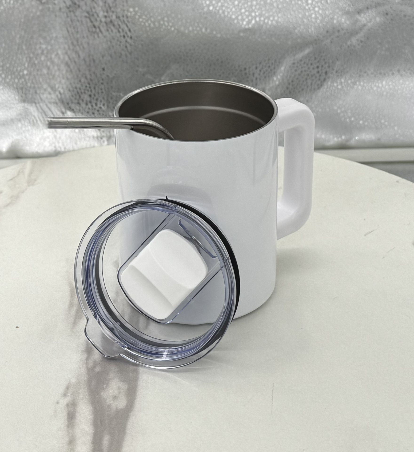 Stainless Steel Vacuum Insulated 12oz Cup, Mug with Magnetic Lid