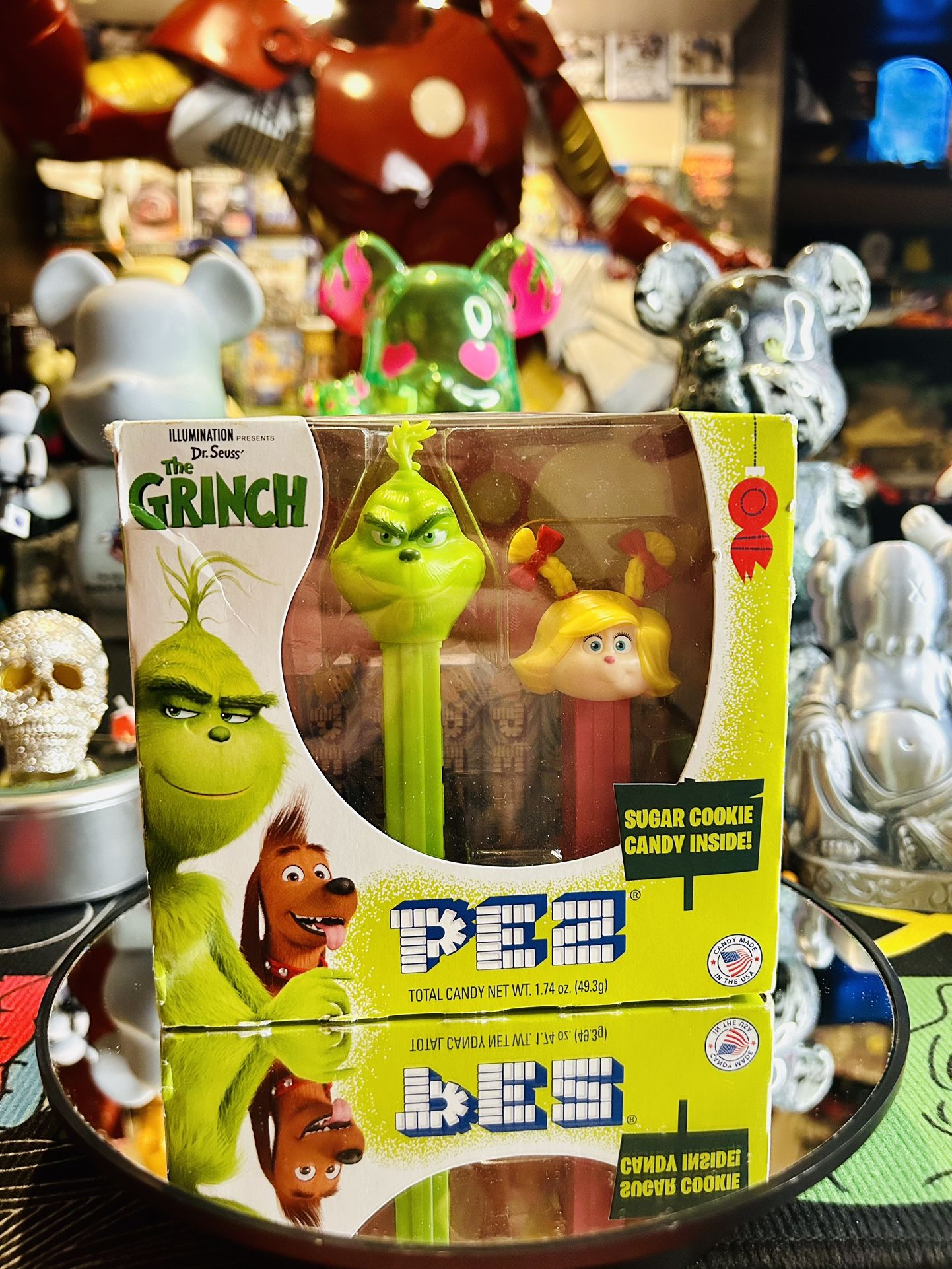 Pez Grinch Cindy Lou Who Mini Dispenser Box Set Holiday Christmas