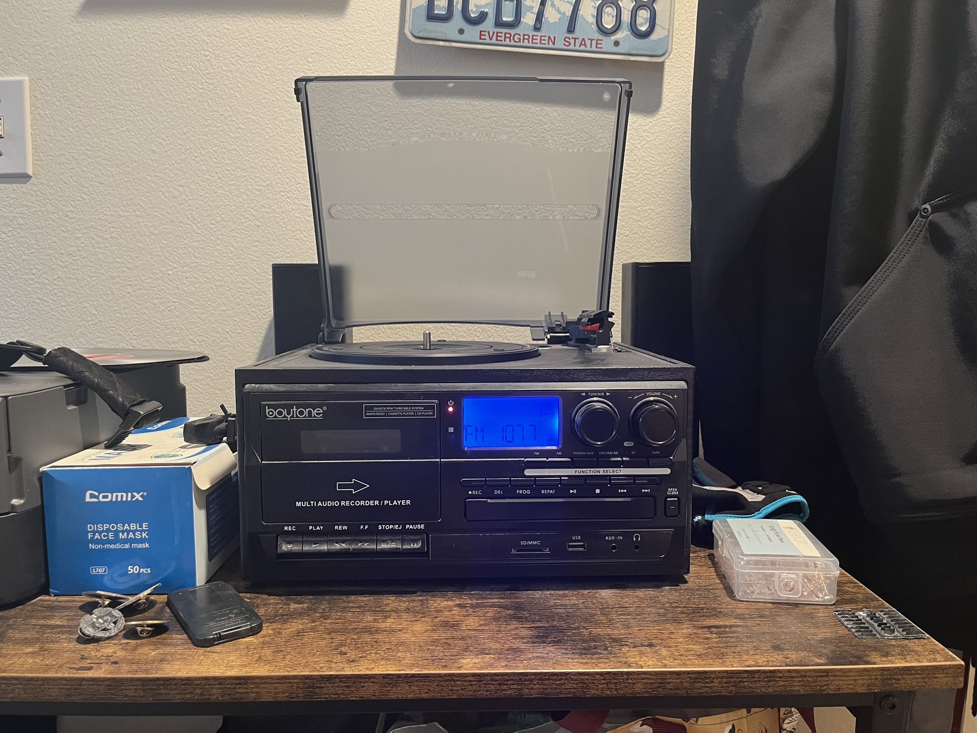 Boytone BT-32W Bluetooth Classic Record Player