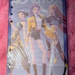 Kpop demon hunters huntrix girls 6 hole paper A5