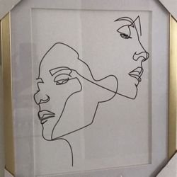 Decor  Frame art     22”x 17” 