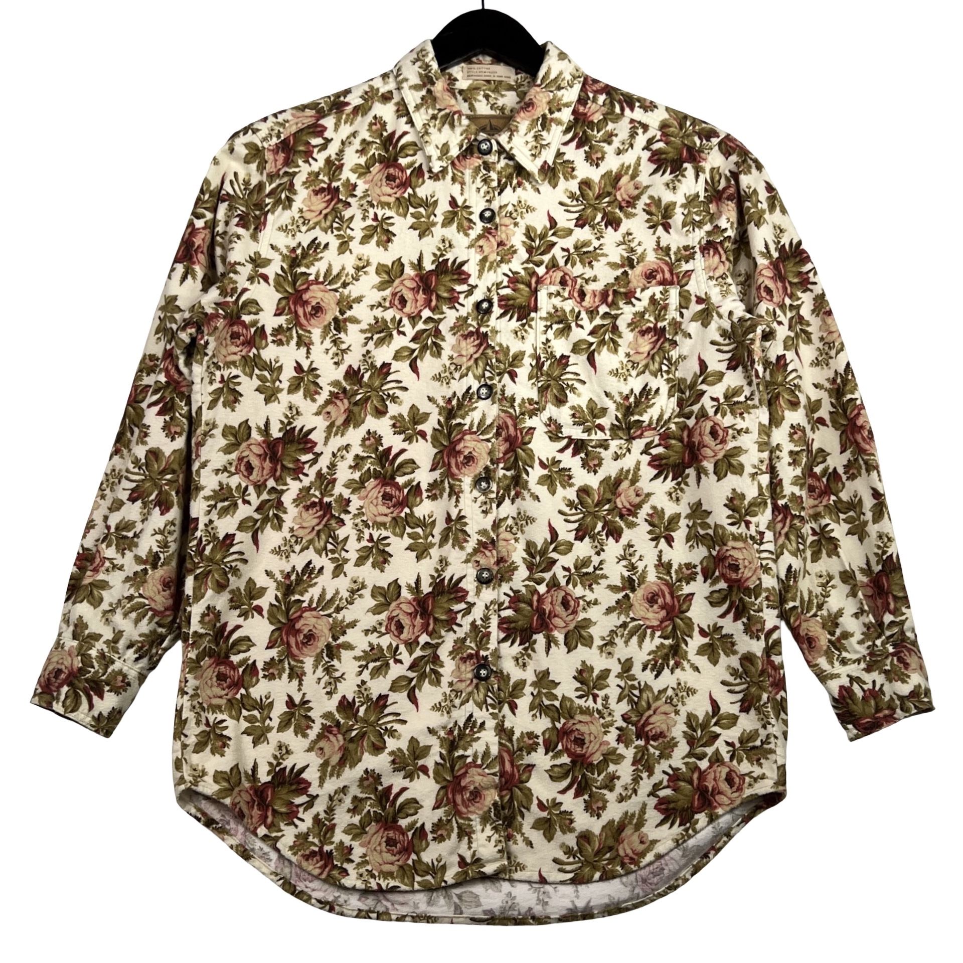 VTG A.M.I. Women's Floral Long Sleeve Cotton Jacket -S-