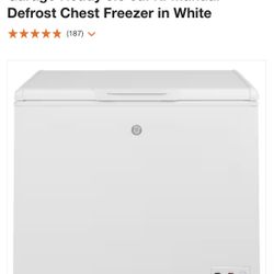 GE chest Freezer On Sale open Box never Used for Sale in