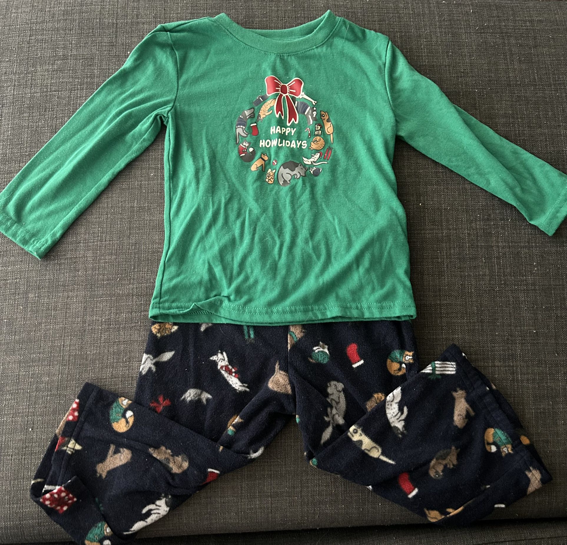 Fleece Boys Pajama Set - Size 2T 
