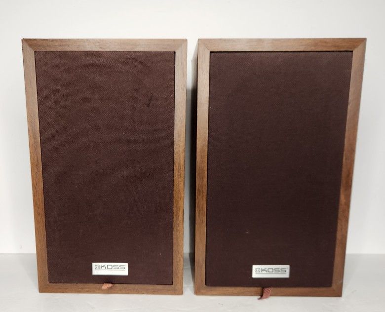 Ross Loudspeakers K/2S Bookshelf Speakers Brown Wood Grain USA