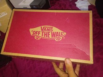 Unisex Red And white  Old school Vans Women and Men Red 9 men size and women 10 .5  size.