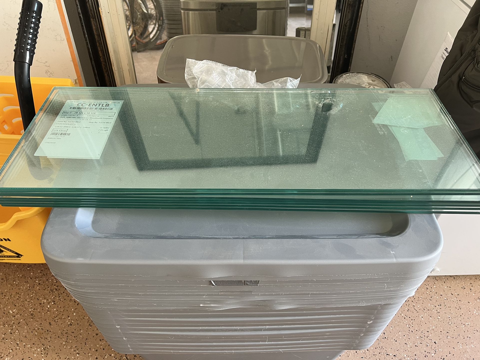 Glass Kitchen Shelves
