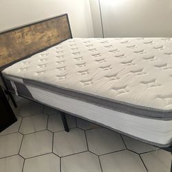 Full Bed Frame + Mattress 