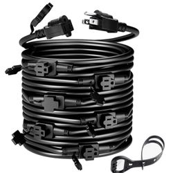 50 Feet Extension Cord With 7 Sockets
