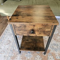 Side Table With DRAWER