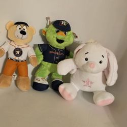 3 HOUSTON ASTROS PLUSH $30