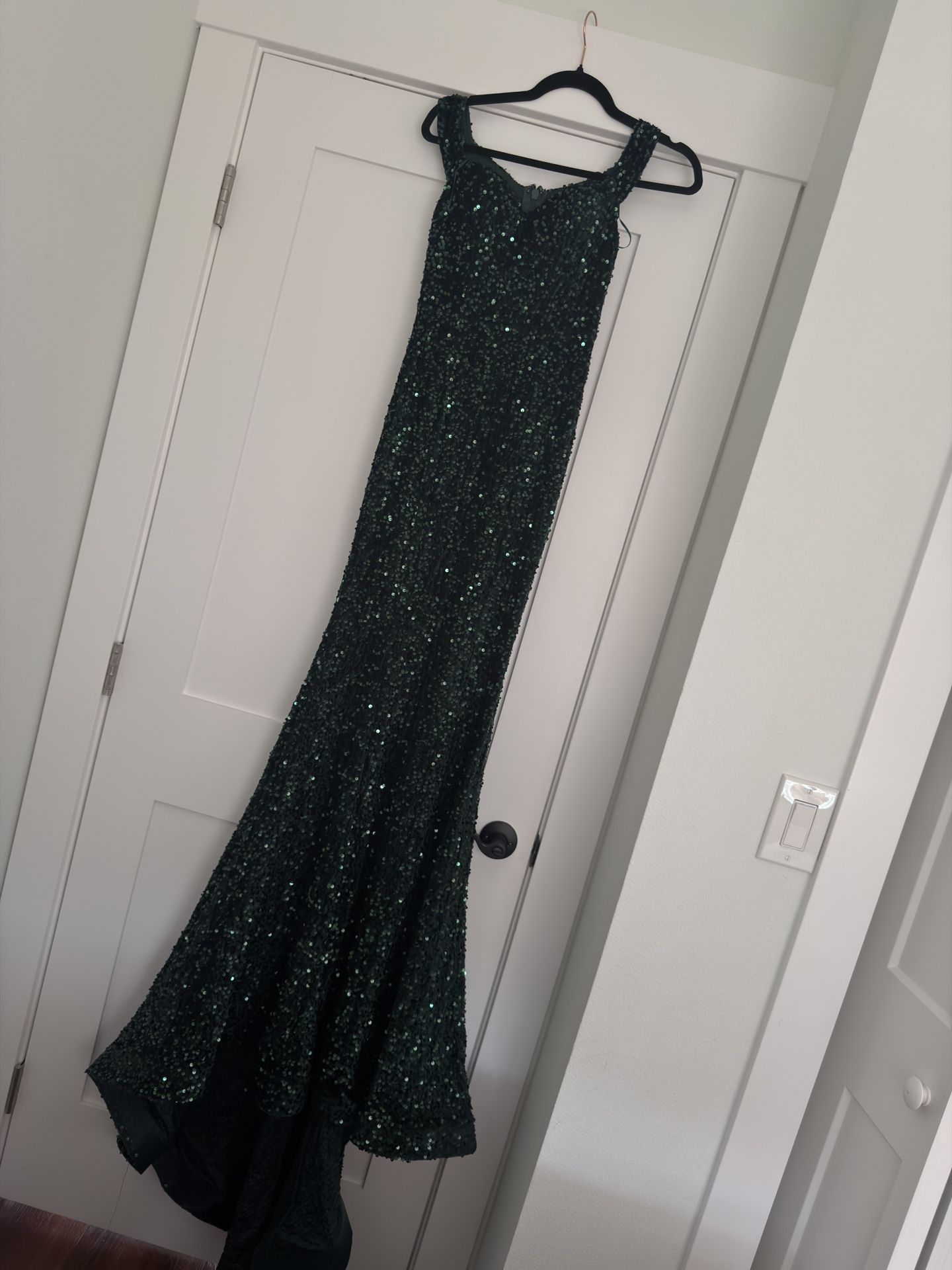 Floor length Sequin Prom Dress