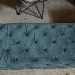 Tufted Velvet Rectangle Ottoman bench 