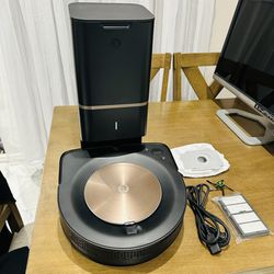 iRobot - Roomba s9+ (9550) Wi-Fi Connected Self-Emptying Robot Vacuum - Java Black