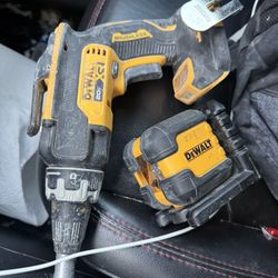 Dewalt laser & drywall screwgun. 