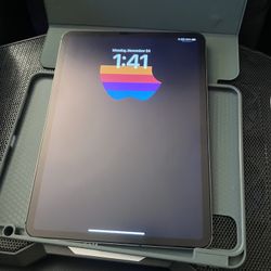 Apple iPad Pro 11"(18) 256GB UNLOCKED Wi-Fi+Cellular+Bundle:Apple Pencil 2+Case 