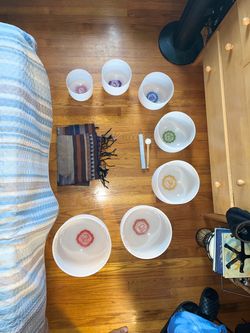 crystal singing bowl set