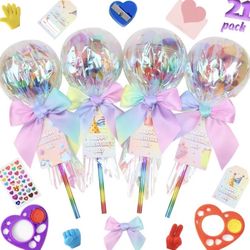Brand new 21pcs Giant Lollipop Valentines Kit - Lollipop-Shaped Plastic Container, Valentines Day