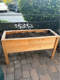 Custom-Built Large Wooden Raised Garden Bed + Soil Included