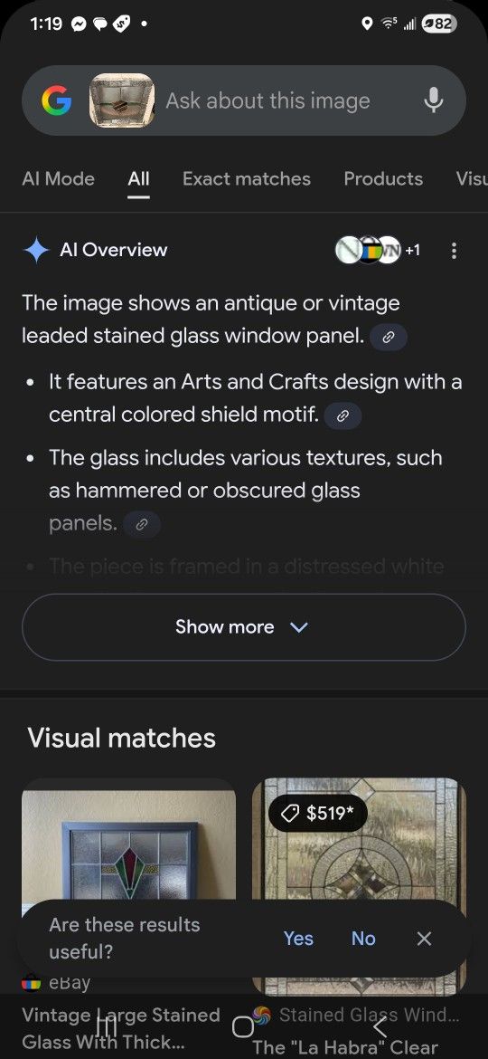 Antique stained windows