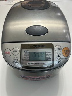 Zojirushi ns 5.5 cup rice cooker, delay timer