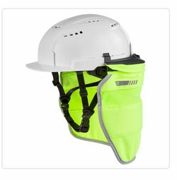 Milwaukee BOLT Yellow High Visibility Mesh Sunshade with 50+UPF UV Protection