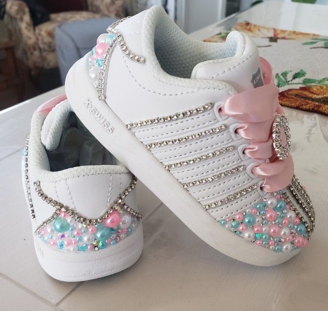 Girls Bling Shoes: K Swiss Size Kids