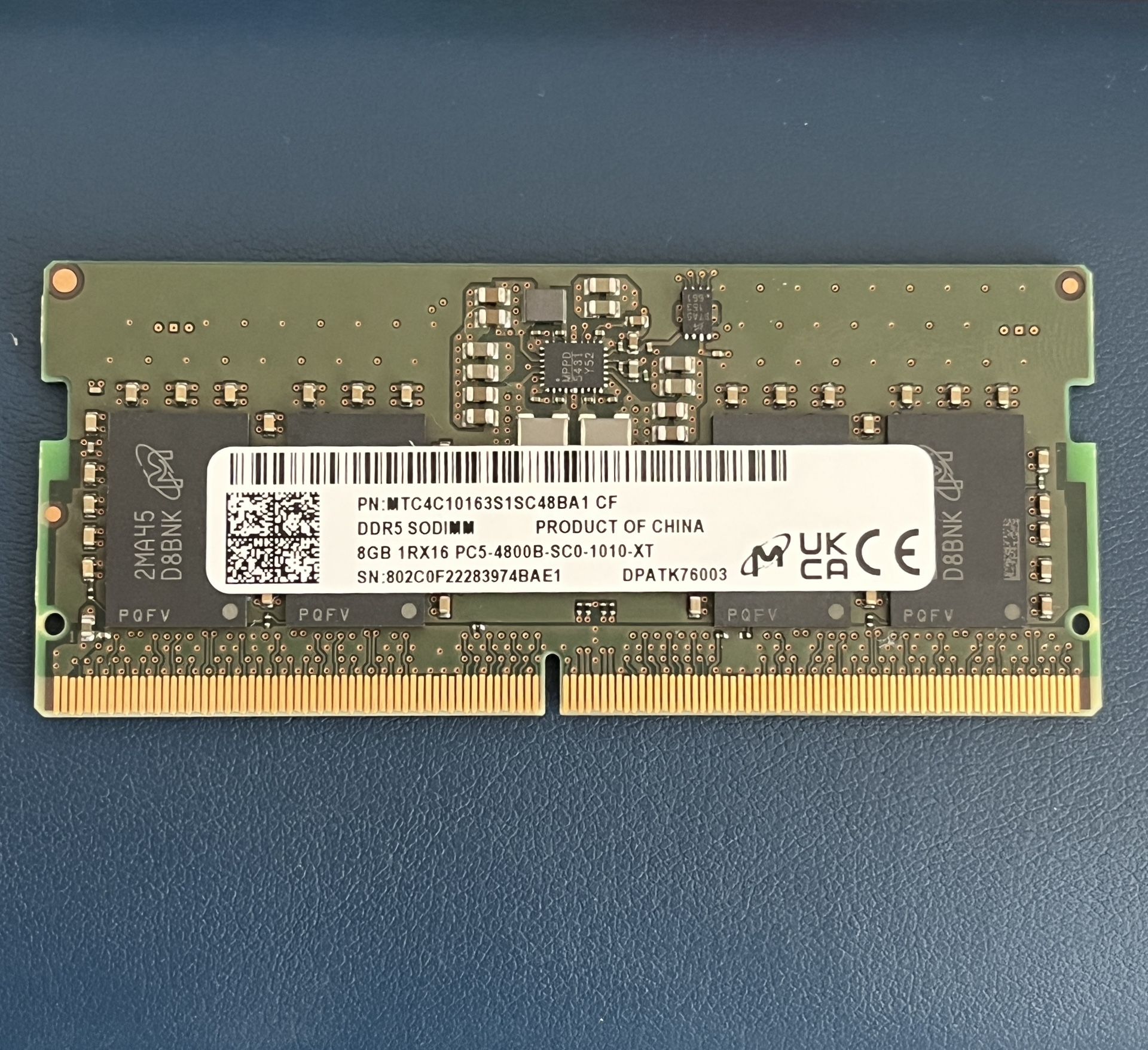 8gb DDR5 SODIMM Ram