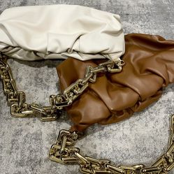 Women Stylish Faux Leather Bags Brown And Beige 