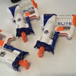 Lot Of Nerf Toy Blasters And Accessories. 