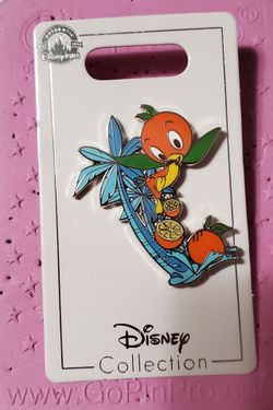 Disney Collection Orange Bird Collectible Single Pin Disney  Palm Trees