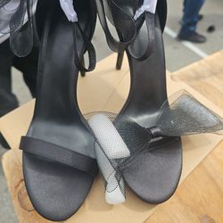 New Black Heels 7 Half For Wedding  100 