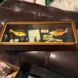 Vintage Shadowbox With Fish