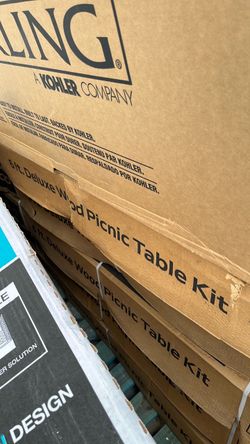 6 ft Deluxe Wood Picnic Table Kit