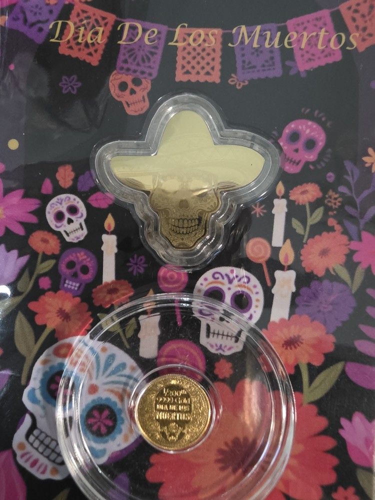 Gold Día De Los Muertos