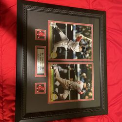 Framed Red Sox Poster