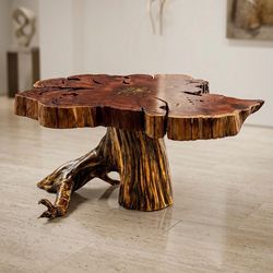 Natural Wood Coffee Table