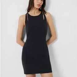 French Connection Women's Buntie Whisper Cut Out Dress, Black, 6 ⭐️NEW WITH TAG⭐️ CYISell