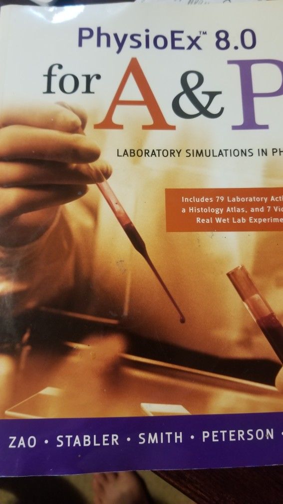 PhysioEx 8.0 for A&P laboratory Simulationsi in Physiology