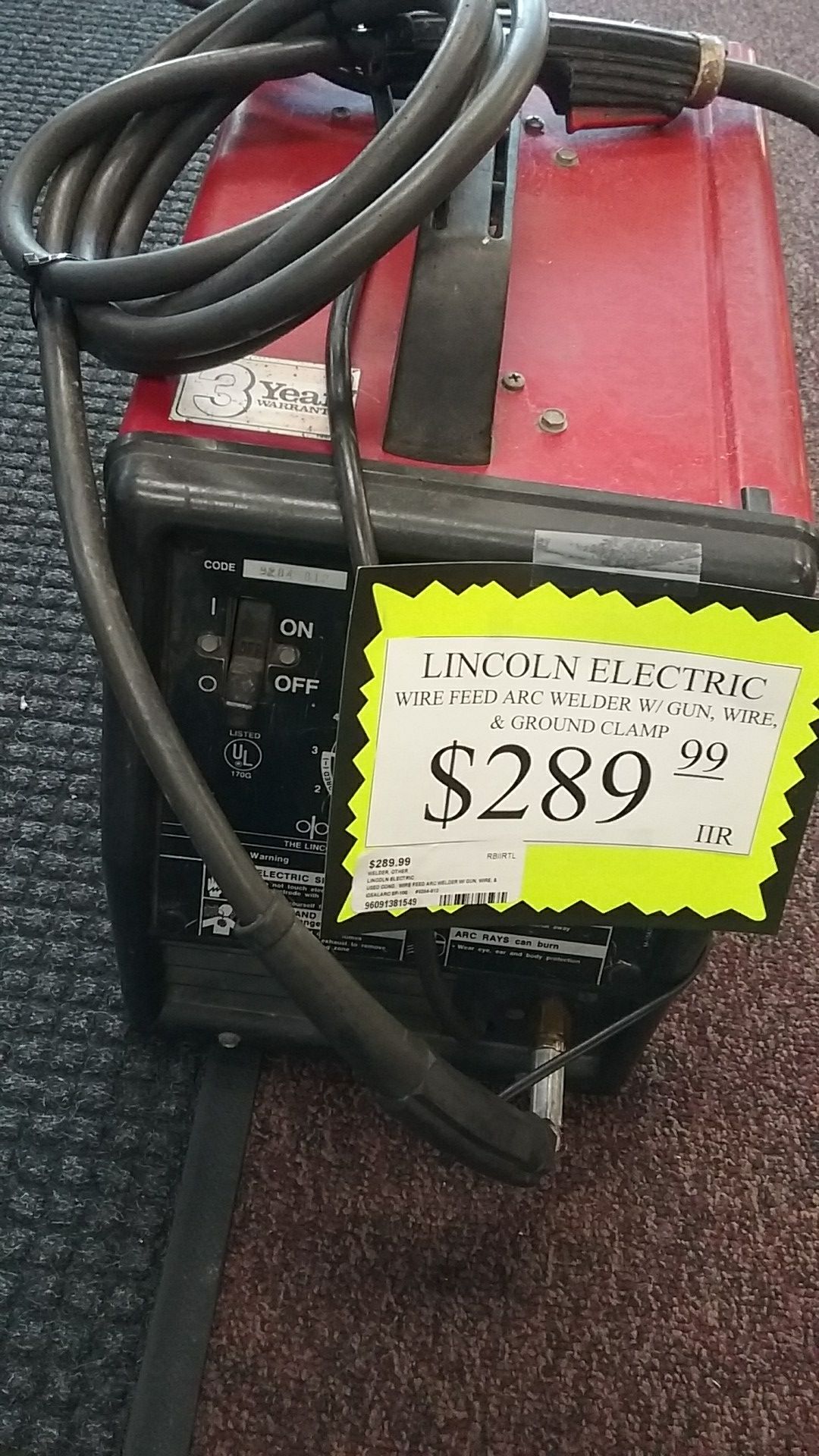Lincoln Electric IdealArc SP100 Arc Welder for Sale in Sacramento, CA