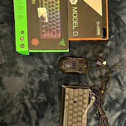 Razer huntsman mini and glorious model D mouse