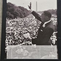 King I have a Dream, Celebrity Photo, Wall Decor Home Art Print 